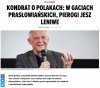 Przytoczył fragment wiersza Miłosza z tomu "Hymn o perle"