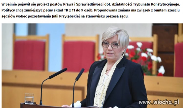 Pis zmniejsza liczbę wymaganych sędziów TK do orzekania
