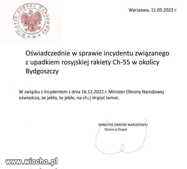 Oświadczenie 