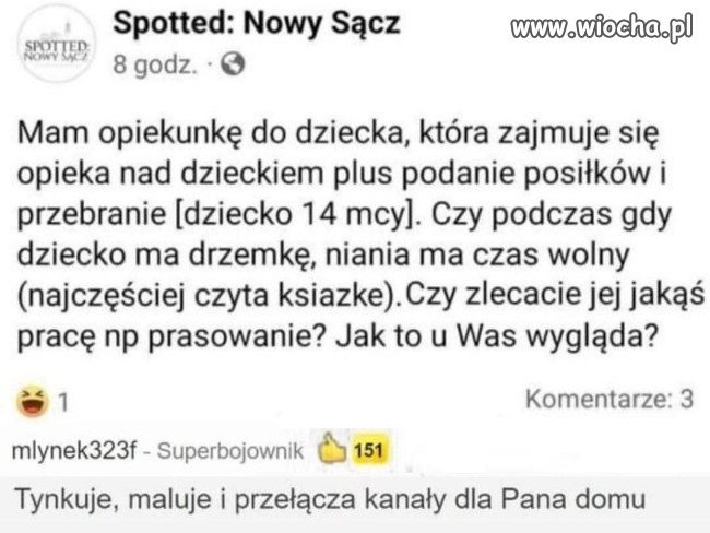 A "zapłatom jest uśmieh bombelka" 