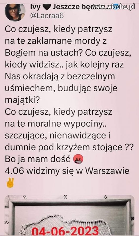 Czuję wstręt i żal, że nie mamy już tylu rzeczy, które mieliśmy