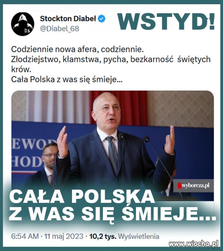 Bydło władzy jest pazerne, bezwzględnie i podłe.
