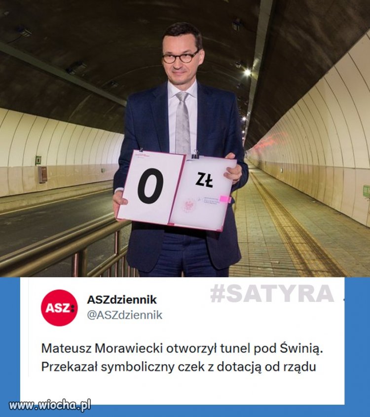 Chyba pomylił czeki, ten miał być dla Suwerennej Polski