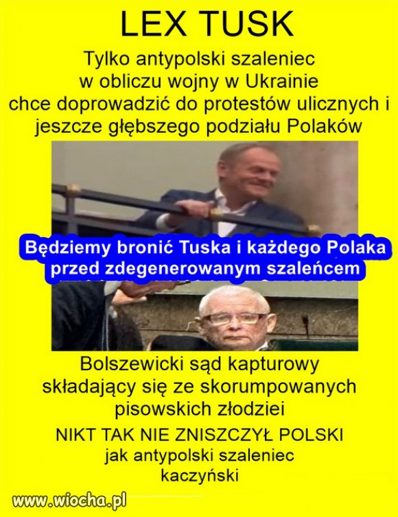Stary pryk boi się przegranej, PiS to partia wykolejeńców