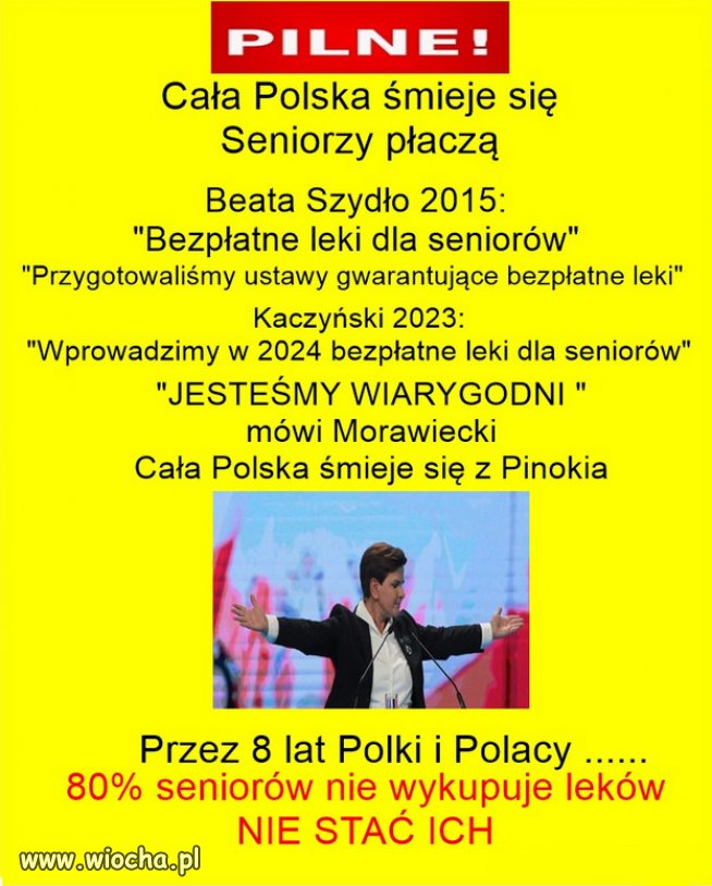 Jeszcze bardziej bezpłatne lekarstwa PiSu?