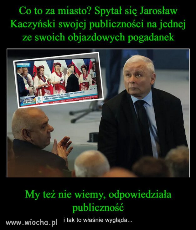 Wozą kukłe, jak kiedyś Brezniewa, z własnymi wyborcami