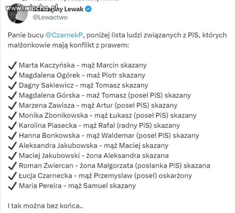 Czarnek... Co powiedziałeś o mężu posłanki Okła-Drenowicz?