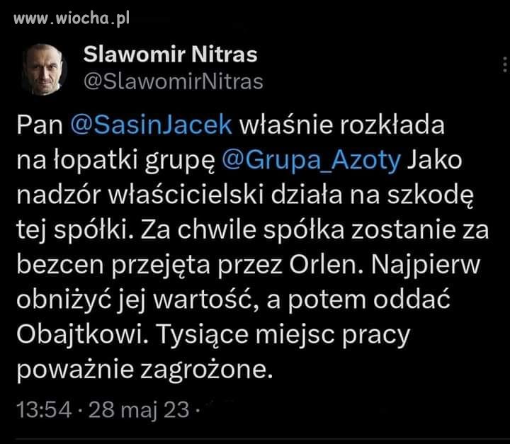 Już raz chcieli sprzedać Grupę Azoty ruskim.
