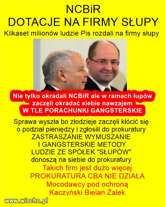 To tylko jedna z tysiaca afer zlodziei PiSu, winnych brak...