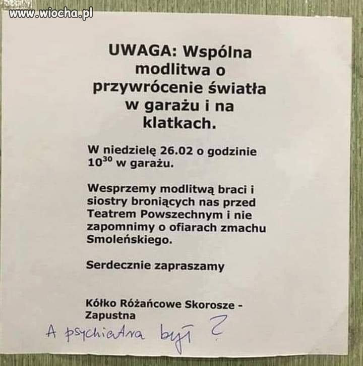 Ciekawe, czy sprawdzili bezpieczniki...