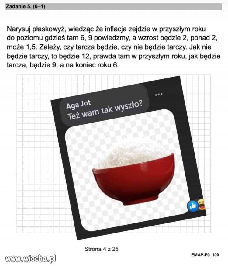Zadanie jest bardzo proste, 