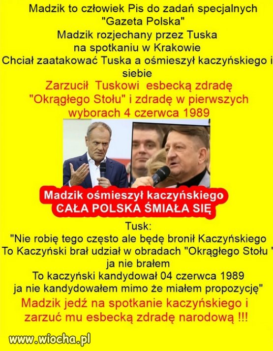 Debil chciał zaatakować Tuska a ośmieszył Kaczyńskiego 