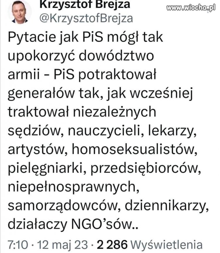 Gdzie generalski honor? Może wojsko polskie wreszcie zrozumie