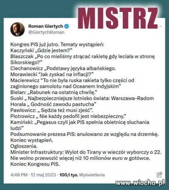 Niebawem ostatni kongres PiSu...