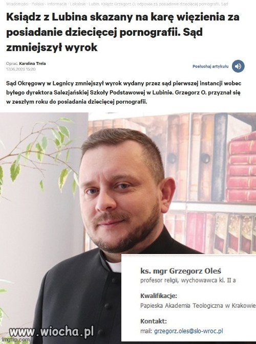 Xiądz Grzegorz Oleś