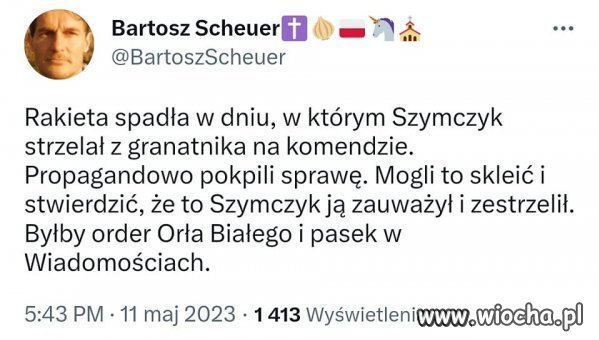 Dobrze gada. Polać mu.