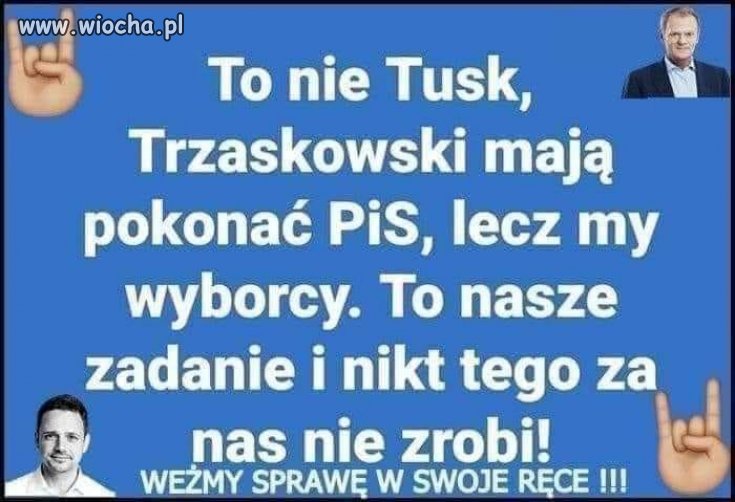 Dokładnie tak: MY!