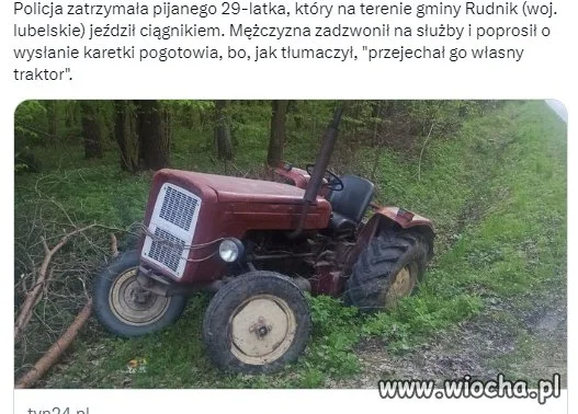 Przejechał sam siebie