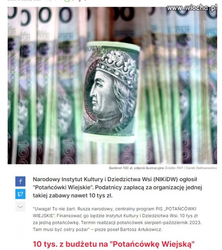 To nie żart. Państwo sfinansuje ''Potańcówki Wiejskie''