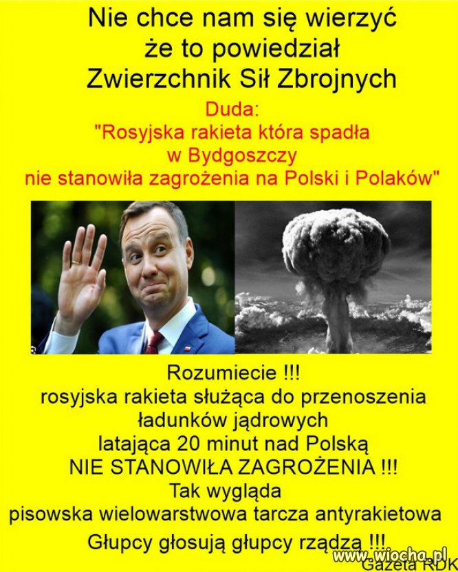 Kazdy narod ma takich politykow na jakich zasluguje...