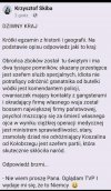W czasie matur, krótki egzamin