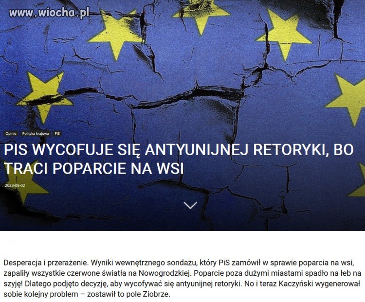 1 maja prezydent Duda zakochał się w Unii Europejskiej