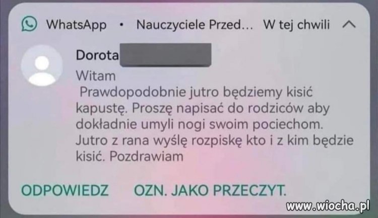 Przynajmniej pożytecznych rzeczy w tej szkole uczą