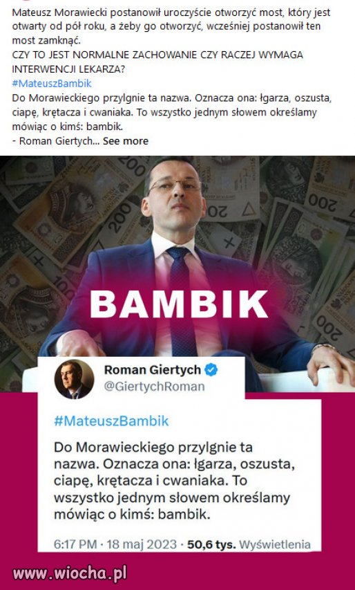 Morawiecki: Ludzie są tacy głupi, że to działa. Niesamowite.