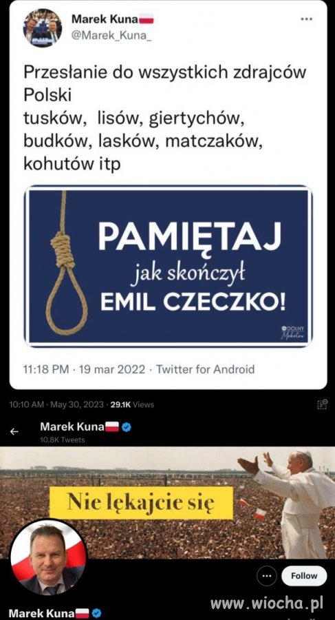 Kolejny pisowski " katolik"