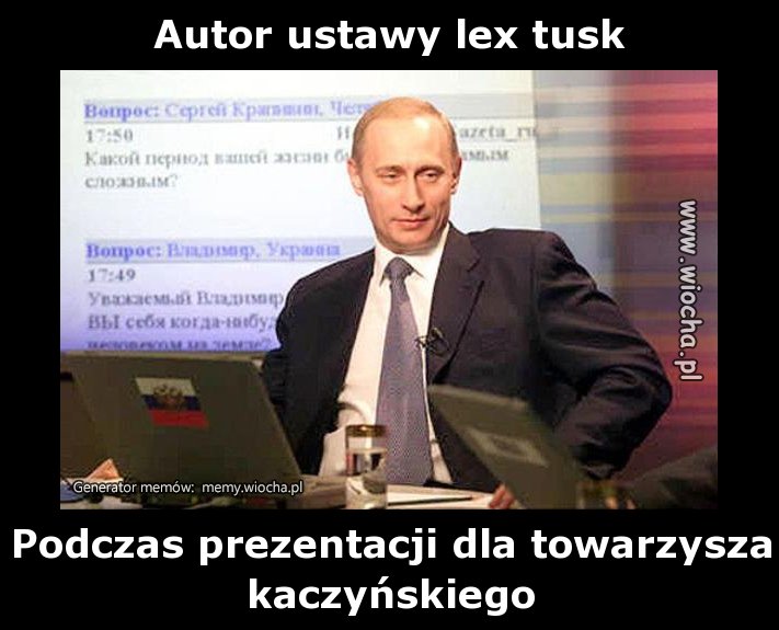Autor ustawy lex tusk