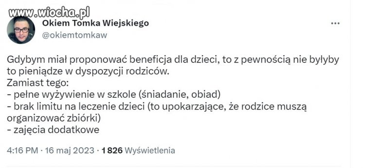 Ale za to byś głosów nie kupił. 