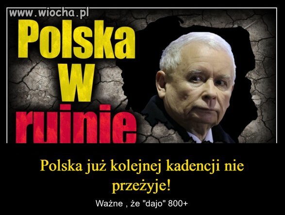 "Polska w ruinie" to była obietnica wyborcza