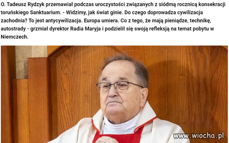 Może być bieda i zacofanie