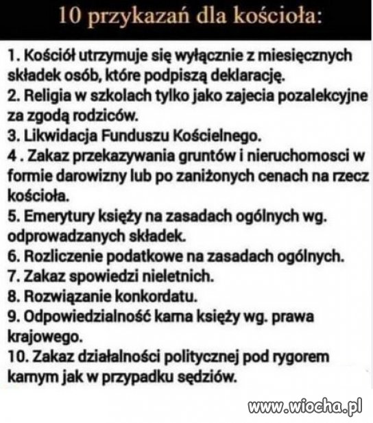 Odebranie ziemi klerowi przekazanej bezprawnie. 