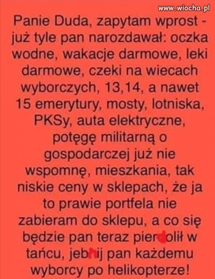 On niestety tego nie zrozumie. 