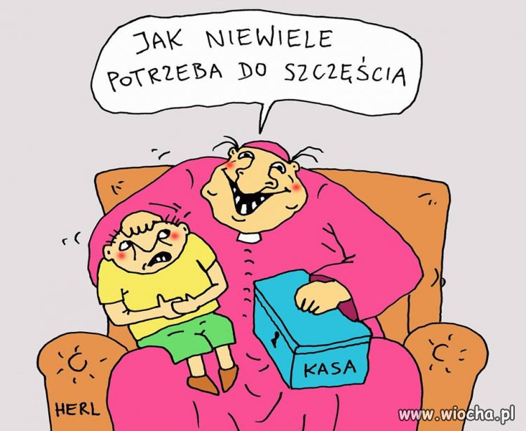 Jak niewiele potrzeba klechom do szczescia...
