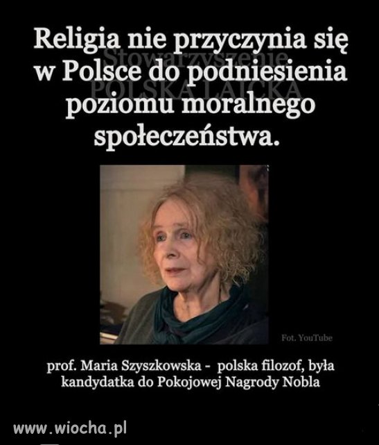 Religia przyczynia sie do zaklamania i hipokryzji w narodzie!