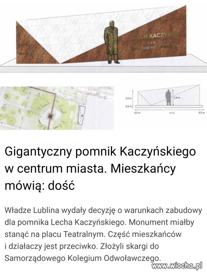 Najpierw pomnik, a później 