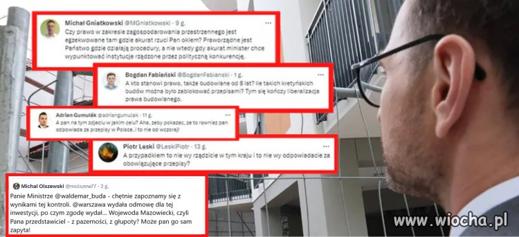 Waldemar Buda krytykuje patodeweloperkę w Warszawie