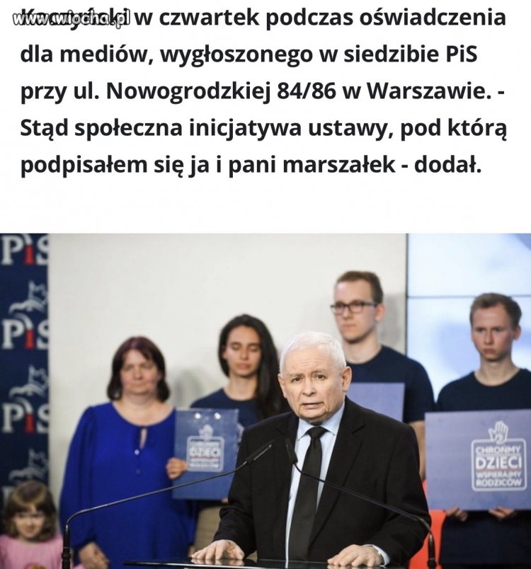 Kaczyński przeciwko "seksualizacji dzieci". Poparł specjalną ustawę.