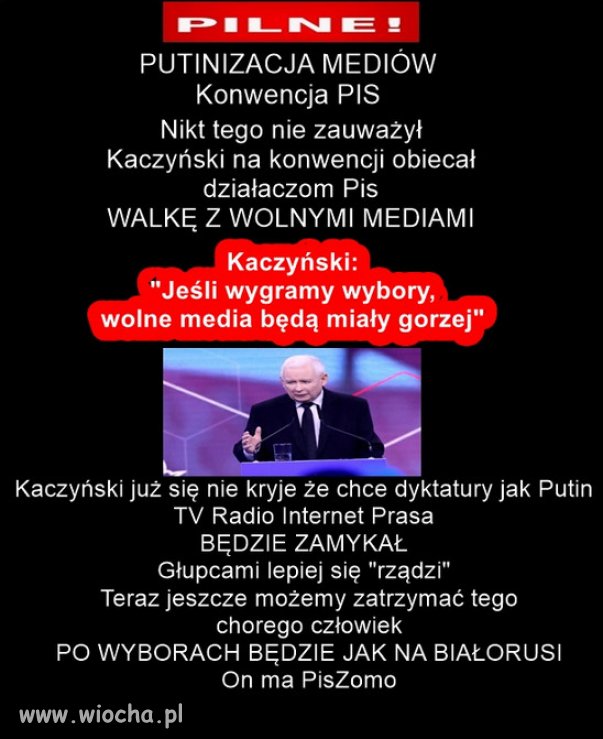 Tak PiS wprowadza dyktature Putina w Polsce...