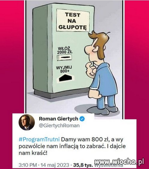 PiS jedna ręka daje a druga zabiera, dwa razy wiecej!
