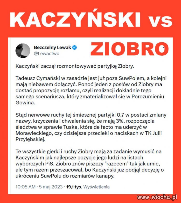 Za chwilę się dogadają