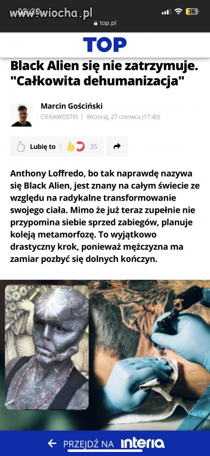 Niech sobie obetnie środkową