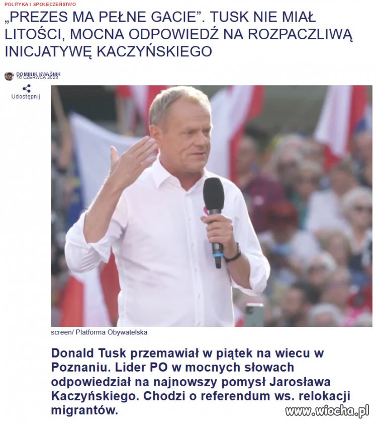 Kaczyński panikuje...