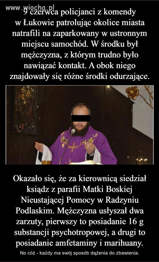 Jak nie pedofile to alkoholicy albo ćpunii...