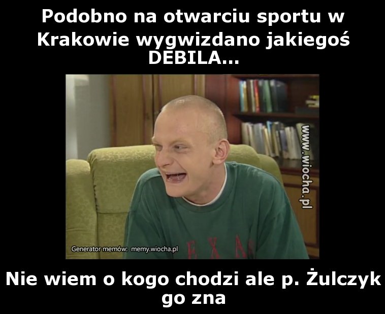 Podobno na otwarciu sportu w Krakowie wygwizdano