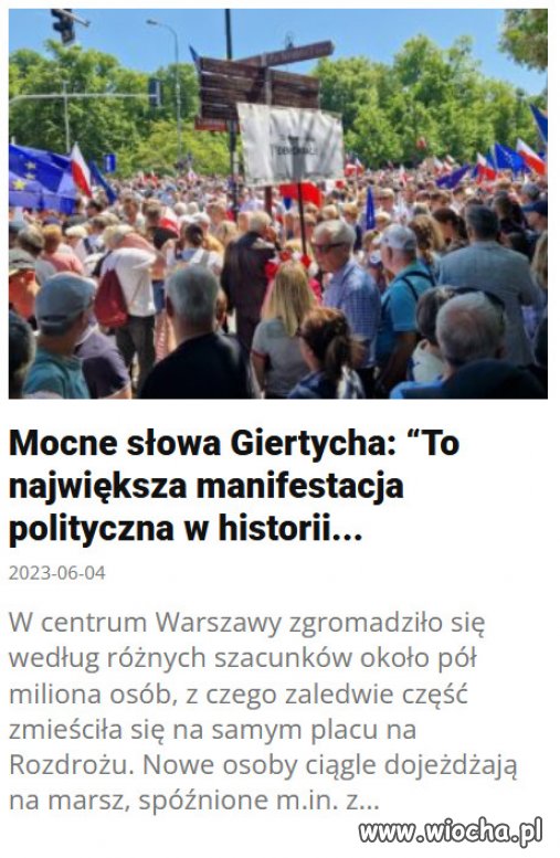 To robi wrazenie...Polacy maja dosyc dyktatury PiS