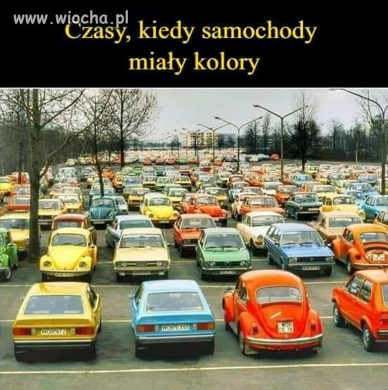 Kiedyś samochody miały kolory