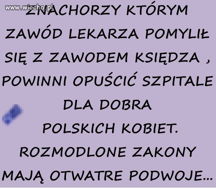 Po pierwsze nie szkodzić.